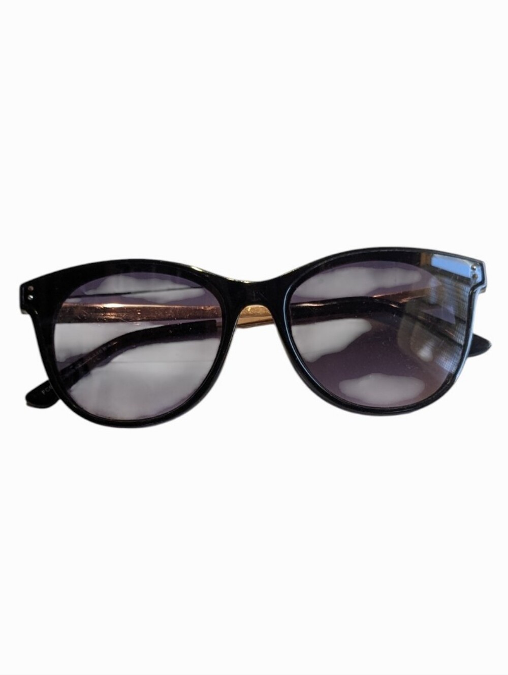 Women's French Collection Classic Black Cat Eye Sunglasses